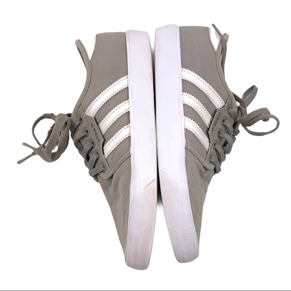 Adidas Originals Campus Canvas Gray Sneakers - Picture 6 of 8